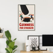 Affiche Guinness For Strength   Vintage John (Bureau à domicile)