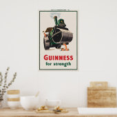 Affiche Guinness pour la force de John Gilroy (Cuisine)