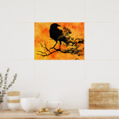 Affiche Halloween - Affiche Corbeau (Cuisine)