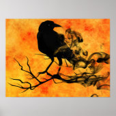 Affiche Halloween - Affiche Corbeau (Devant)