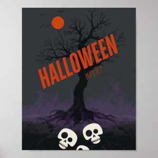 Affiche Halloween effrayante 🎃👻