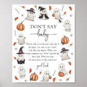 Affiche Halloween Ne dis pas bébé (Devant)