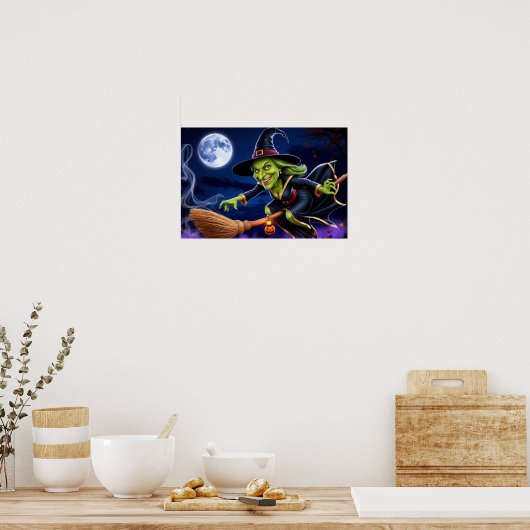 Affiche Halloween/Sorcière (Cuisine)