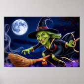 Affiche Halloween/Sorcière (Devant)