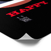 affiche "HAPPY 4 juillet" (Coin)