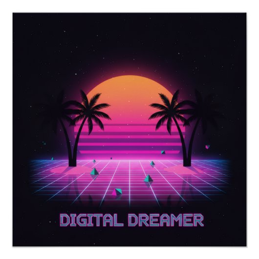 Affiche haute brillance Digital Dreamer (Devant)