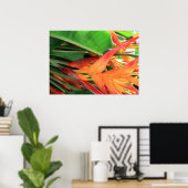 Affiche Hawaiian Heliconia Flowers (Bureau à domicile)