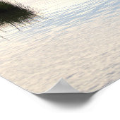 Affiche Héron dans l'eau (Coin)