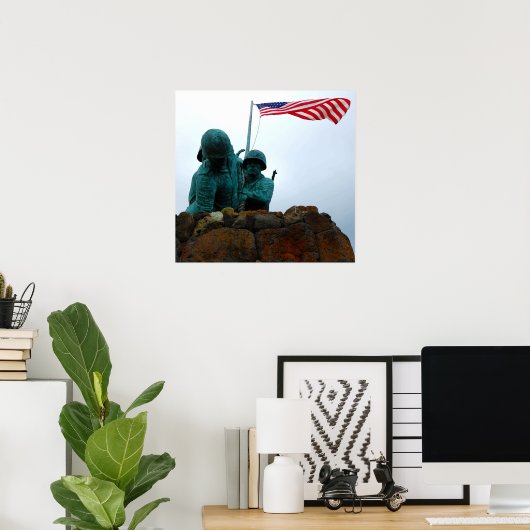 Affiche "Héros" (Bureau à domicile)