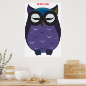 Affiche Hibou Sage (Cuisine)