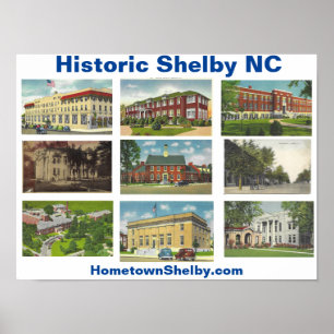 Affiche historique Shelby NC