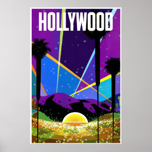 Affiche Hollywood, Californie
