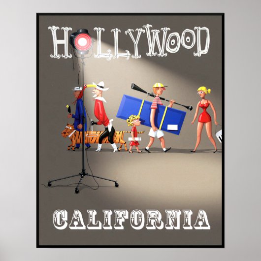Affiche hollywoodienne (Devant)