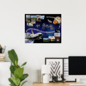 Affiche Hommage à la Navette Spatiale Atlantis (Bureau à domicile)