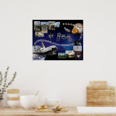 Affiche Hommage à la Navette Spatiale Atlantis (Cuisine)