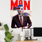 Affiche homme (Bureau à domicile)