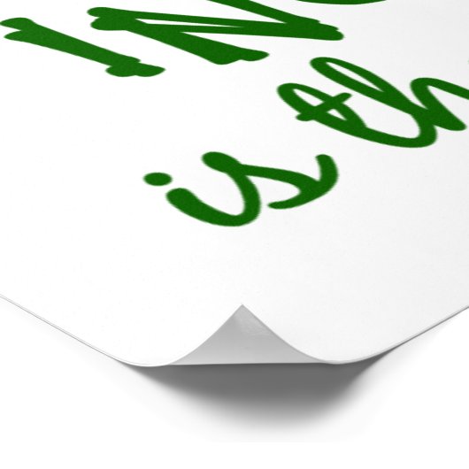 Affiche honnêteté / folie (Coin)