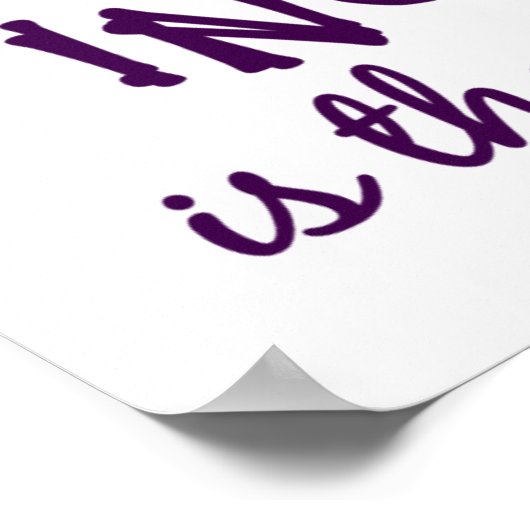 Affiche honnêteté / folie (Coin)