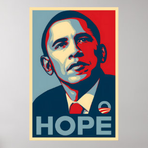 Affiche Hope Obama Shepard Fairey Campagne Iconiqu