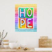 Affiche HOPE Pop Art (Cuisine)