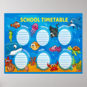 Affiche horaire de l'école (Devant)