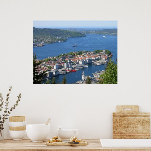 Affiche Horizon bleu (Cuisine)