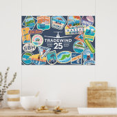Affiche horizontale du 25e anniversaire de Tradewi (Cuisine)