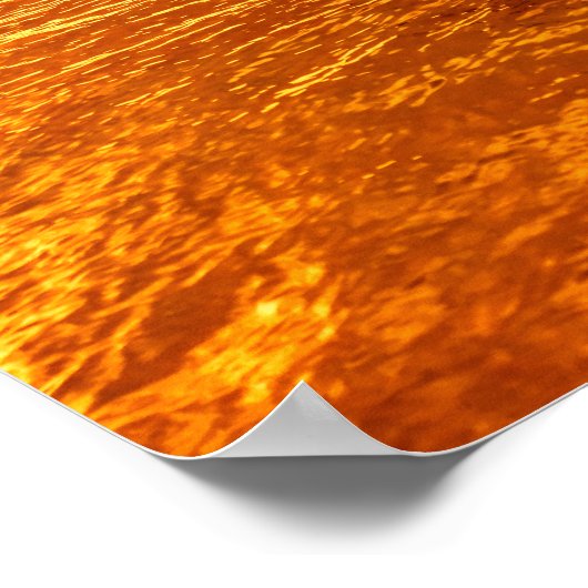 Affiche horizontale du coucher du soleil de palmie (Coin)