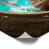 Affiche hublot avec un beau merman (Coin)