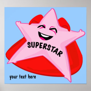 affiche humoristique de superstar !