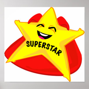 affiche humoristique de superstar !
