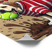 Affiche humoristique Fetch Happens chien labrador  (Coin)