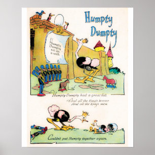 Affiche "Humpty Dumpty" de Nursery Rhyme