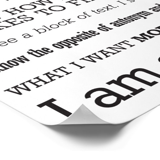 Affiche 'I am a copywriter' (Coin)