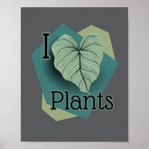 Affiche I Heart Plants
