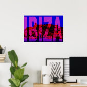 affiche IBIZA espagne (Bureau à domicile)