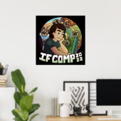 Affiche IFComp 2022 24 pouces x 24 pouces (Bureau à domicile)