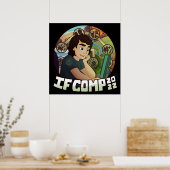 Affiche IFComp 2022 24 pouces x 24 pouces (Cuisine)