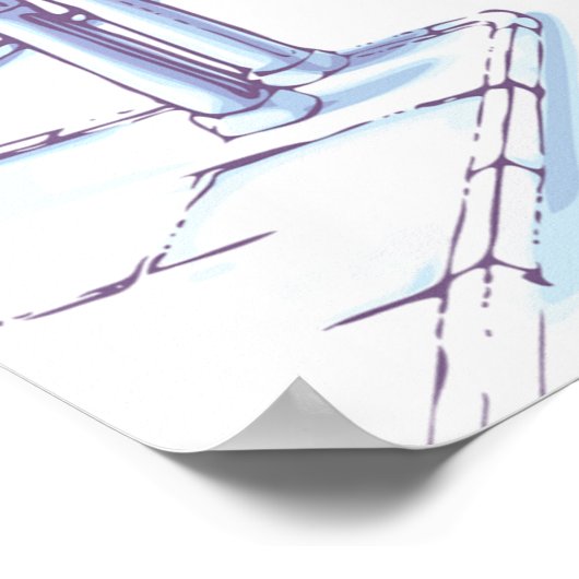 Affiche illustrant les rues urbaines (Coin)