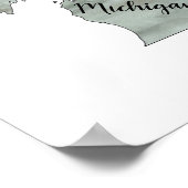 Affiche illustrant l'état du Michigan (Coin)