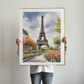 Affiche illustration de la Tour Eiffel de Paris