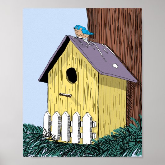 Affiche illustrative Birdhouse (Devant)