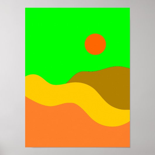 Affiche illustrative du paysage de la montagne Ret (Devant)