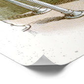 Affiche illustrative vintage Alice au pays des mer (Coin)