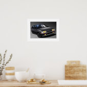 Affiche illustrée Citroen BX 16V (Cuisine)