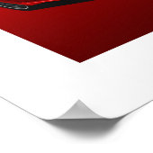 Affiche illustrée Citroen BX 16V (Coin)