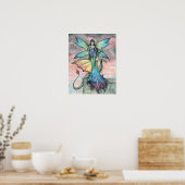 Affiche Impression Artistique Dragon Fée Compagnon (Cuisine)