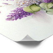Affiche Impression Artistique Fleurs de Lilas (Coin)