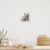 Affiche Impression Artistique Fleurs de Lilas (Cuisine)