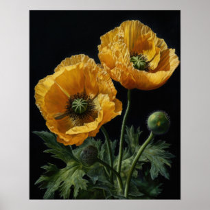Affiche Impression Artistique Fleurs de Pavot de C